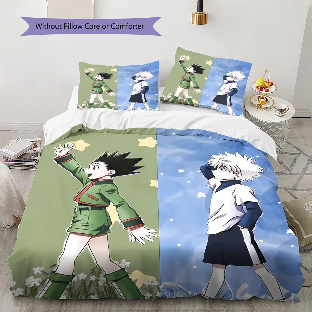 Hunter Pattern Bedding Quilt Set Quilt Cover Pillowcase Home Decoration Birthday Gift (1 * duvet cover + 2 * pillowcase, without core)