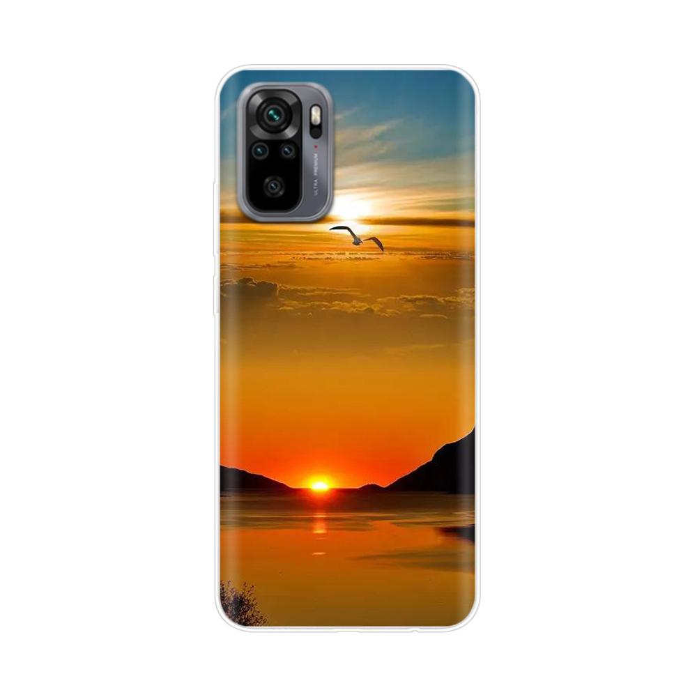 Силиконовый чехол-цветок для Xiaomi Redmi Note 10 Case 6.43'' Милый ТПУ задняя крышка для Xiomi Redmi Note10 Pro Бампер Чехлы