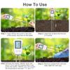 3 In1 Soil PH Tester LCD Screen Soil Thermometer Flower Plant Potted Planting Soil Tester PH Temperature Humidity Meter