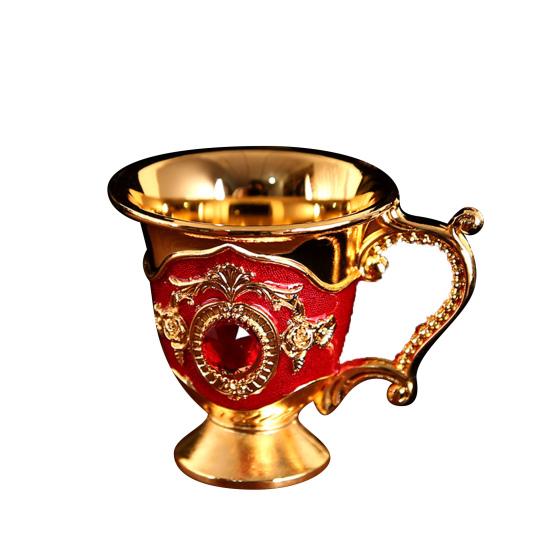 Декор чайной чашки Красивый ретро-стиль Многоразовый уникальный элегантный цветочный узор Чашка для ликера для вечеринки