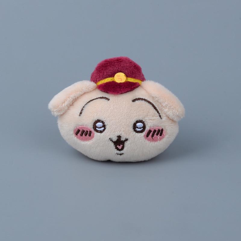 Chiikawa Train Conductor Hachiware Usagi Plush Brooch Toy Stuffed Doll Gift Kids
