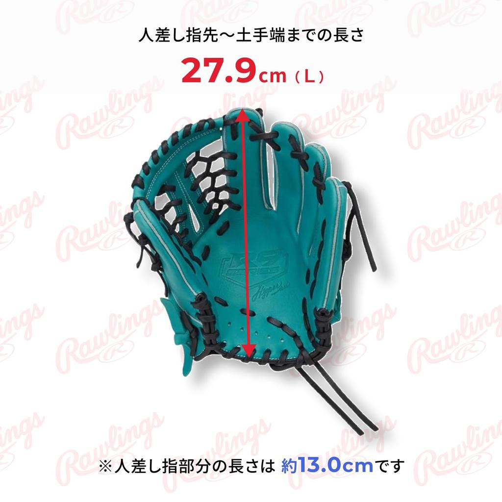 Rawlings Бейсбольная перчатка HYPER TECH R9 SERIES GJ5FR9N8L, Юниорская/Детская, Универсальная, Бирюзовая, Большая, Бросок левой рукой,