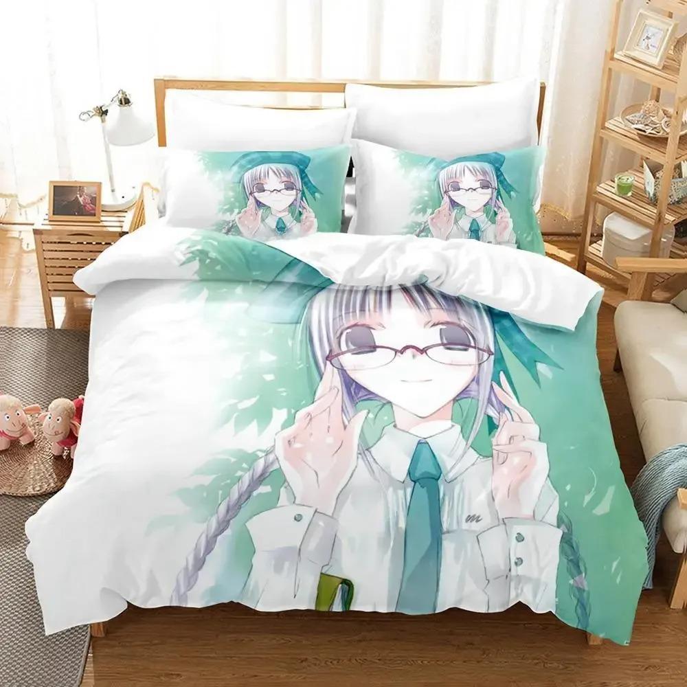 Новый Постельный комплект Bungaku Shoujo Односпальный Полуторный Двуспальный Кингсайз Комплект для кровати Взрослый Детский Спальня Комплекты пододеяльников Каваий Комплект простыней