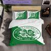 Celtic FC Themed Bedding 3Pcs Duvet Cover Set Decorative Bed Linen For Teen Room Home Decoration