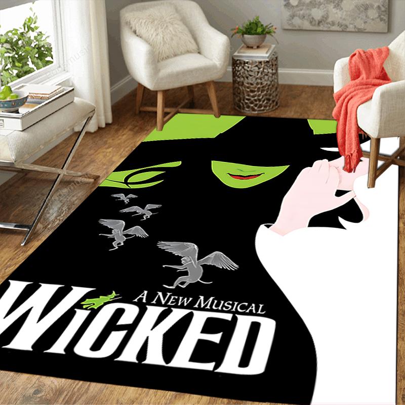 1Pc Musical Poster Rug, Office Carpet Indoor Outdoor Doormat, Non-Slip Soft, Living Room, Christmas Halloween Gift M92986