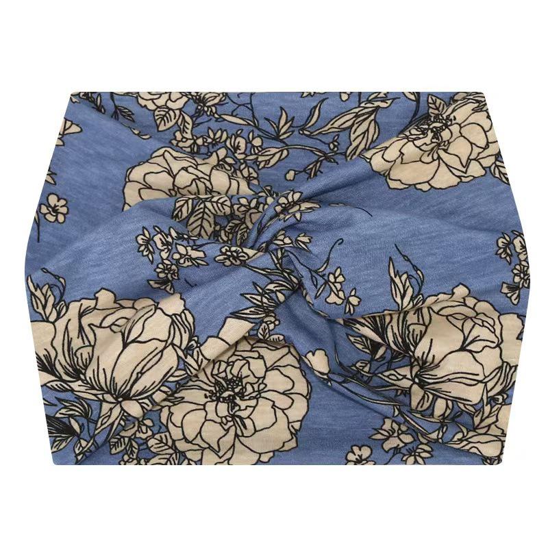 Африканская очень широкая эластичная повязка на голову для йоги и спорта