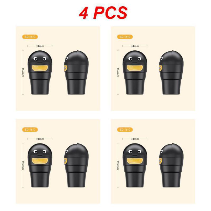 2~5 шт. Портативный мусорный бак, креативный, портативный, прочный, с крышкой, без запаха, утечки, автомобильные принадлежности, хранение мусора в автомобиле