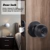 Stainless Steel Door Knob Indoor Home Office Bedroom Bathroom Silent Privacy Door Lock Matte Black Interior Door Handle Replacement