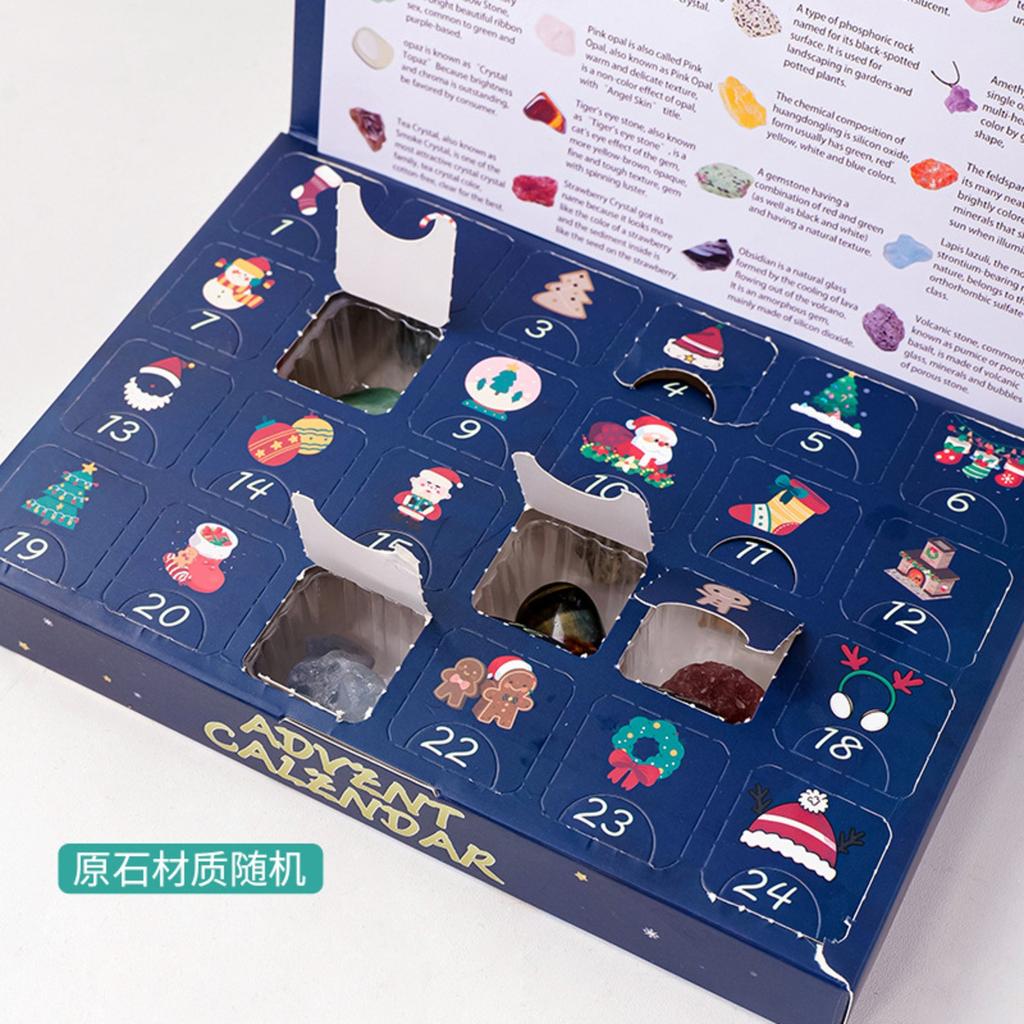 Christmas Advent Calendar Children's Crystal 24 Day Christmas Countdown Calendar Children's Gift