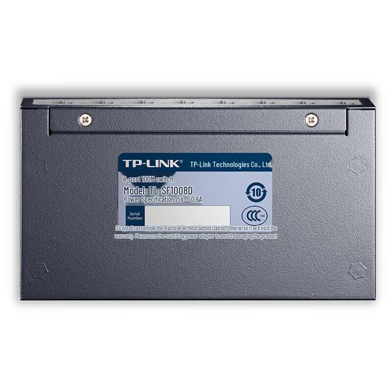 TP-LINK TL-SF1008D 8-Port 100Mbps Unmanaged Desktop Switch
