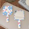 Hand-Held Cosmetic Mirror Flower Makeup Tools Adorable Square Mirrors  Woman