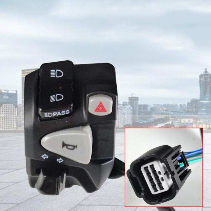 Переключатель на руле мотоцикла для 150, кнопка управления дальним/ближним светом, сменный звуковой сигнал поворотника с проводкой