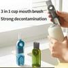 Щетка для чистки 3 в 1, вращающаяся щетка для чистки чашек, многофункциональные щетки для чистки бутылок, кухонные аксессуары, очиститель зазоров