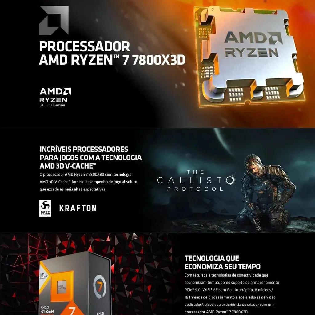 AMD Розничная упаковка Ryzen 7 7800X3D