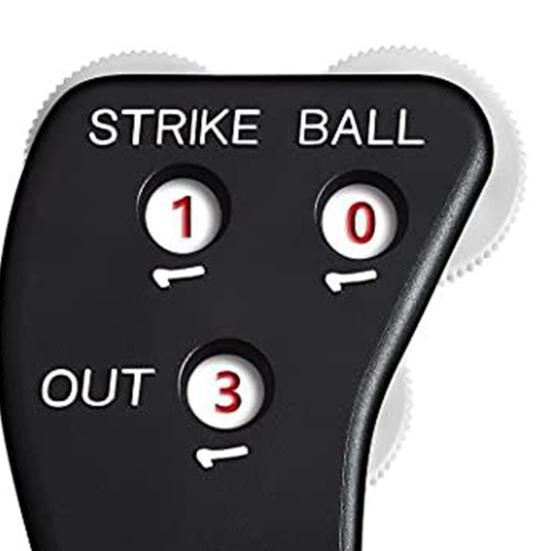 Бейсбольный кликер для судьи Компактный размер Эргономичная форма Нескользящая конструкция с 4 колесиками Удобный захват Бейсбольный счетчик-кликер с судьей