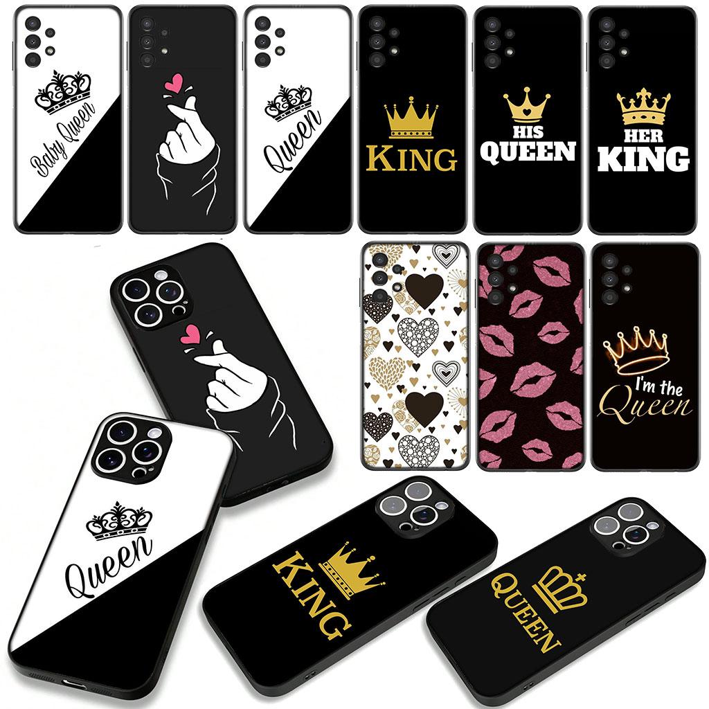 for Motorola Moto G04 G13 G14 G22 G23 G32 G34 G35 G64 G82 G84 G53 G72 E14 E15 E13 Case Crown King Queen Princess Heart shaped