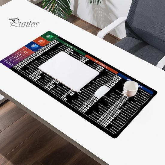 30x80 см большой компьютерный коврик для мыши портативный водонепроницаемый офисный Power Point Excel Word сочетания клавиш настольный коврик нескользящий резиновый настольный коврик для мыши ПК