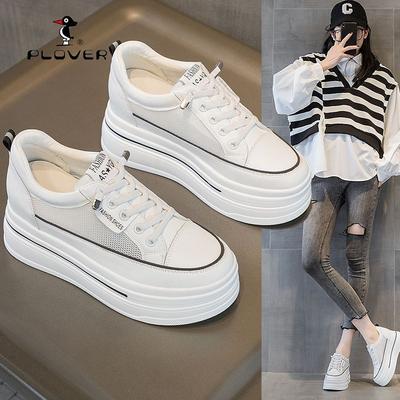 Женские массивные туфли, увеличивающие рост на 6 см, повседневная обувь, осень, новинка, удобные клиновидные туфли для скейтборда, модные женские вулканизированные кроссовки