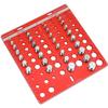 34 Nut and Bolt Thread Checker Aluminum Alloy Standard Size Inch and Metric Thread Identifier Gauge