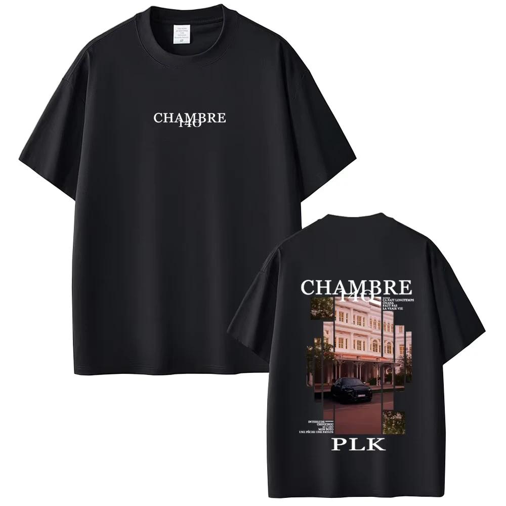 2026 Rapper PLK Chambre 140 Album Graphic Tshirt Unisex Women Hip Hop Fashion Pop Music T Shirts Unisex Vintage Casual Tshirt