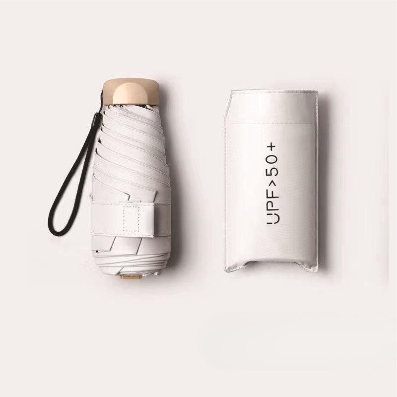 Мини-зонт от солнца, небольшой карманный дождевик, дорожный зонт, виниловый складной зонт, защита от ультрафиолета, козырек от солнца, карманный зонтик, капсула