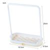 White Doll Clothes Rack Plastic Dollhouse Furniture Creative Miniature Doll Hangers  1/6  1/12 Doll