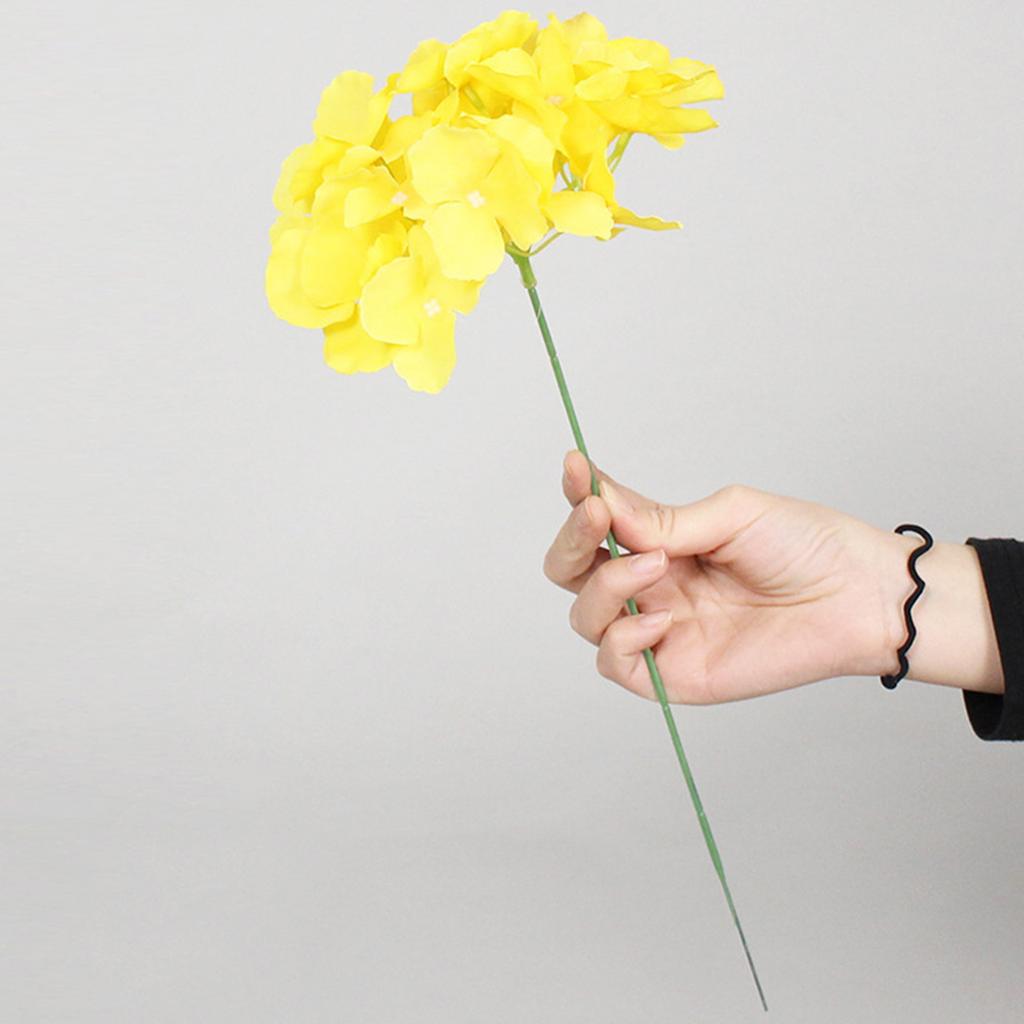 Outdoor Artificial Hydrangea Flowers UV Resistant Fake Plants, Faux Plastic Flower