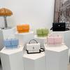 Fashionable Light Luxury Small Bags Fashion Contrasting Color Shoulder Bag Women's Small Square Bag