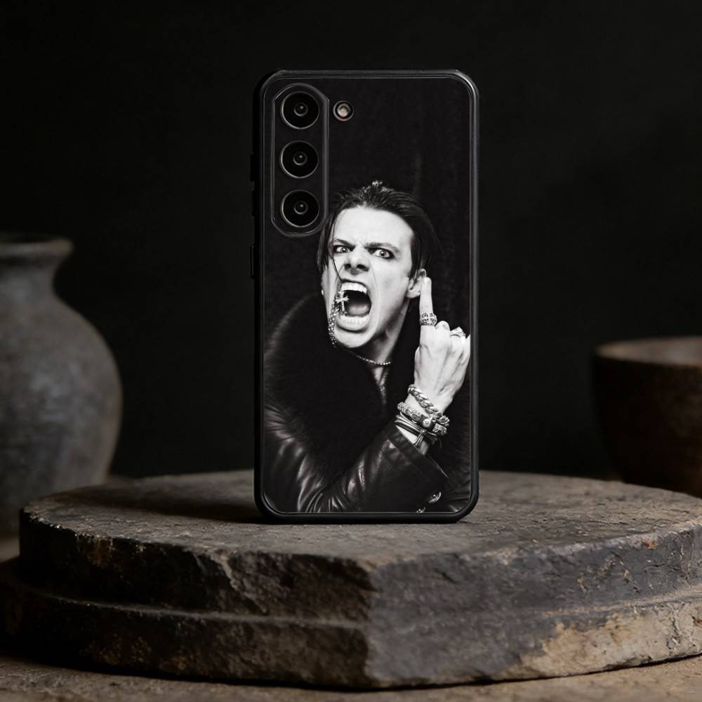 Чехол для телефона R-Rock Y-Yungblud для Samsung Galaxy A91,80,73,72 ,71,53,52,32 ,31,22,21s,20, Мягкий черный чехол