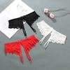 Sexy Women's Panties Crotch Opening Transparent G-strings Thongs Hollow Out Solids Bowknot Underwear 191