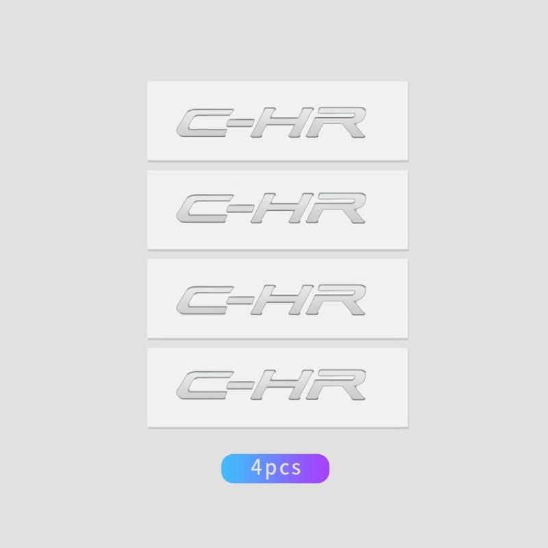 AAAS1 Car Window Wiper Stickers Metal Emblem Car Logo Sticker for Toyota C-HR CHR Auto Decor Accessories