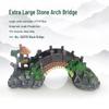 Aquarium Resin Fish Tank Decorations - Bridge Design for Tropical Fish