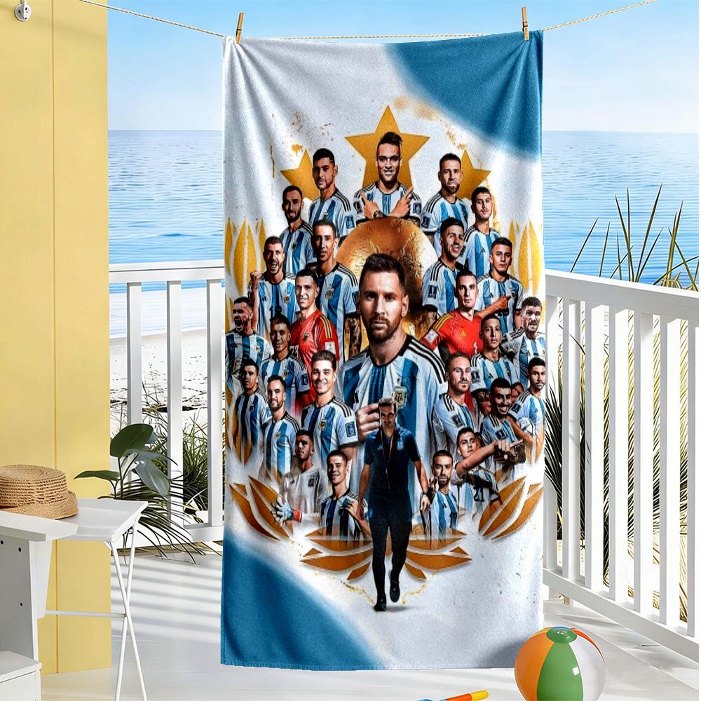 Football Team Beach Towel Quick-Dry Soft Microfiber Comfortable Lightweight