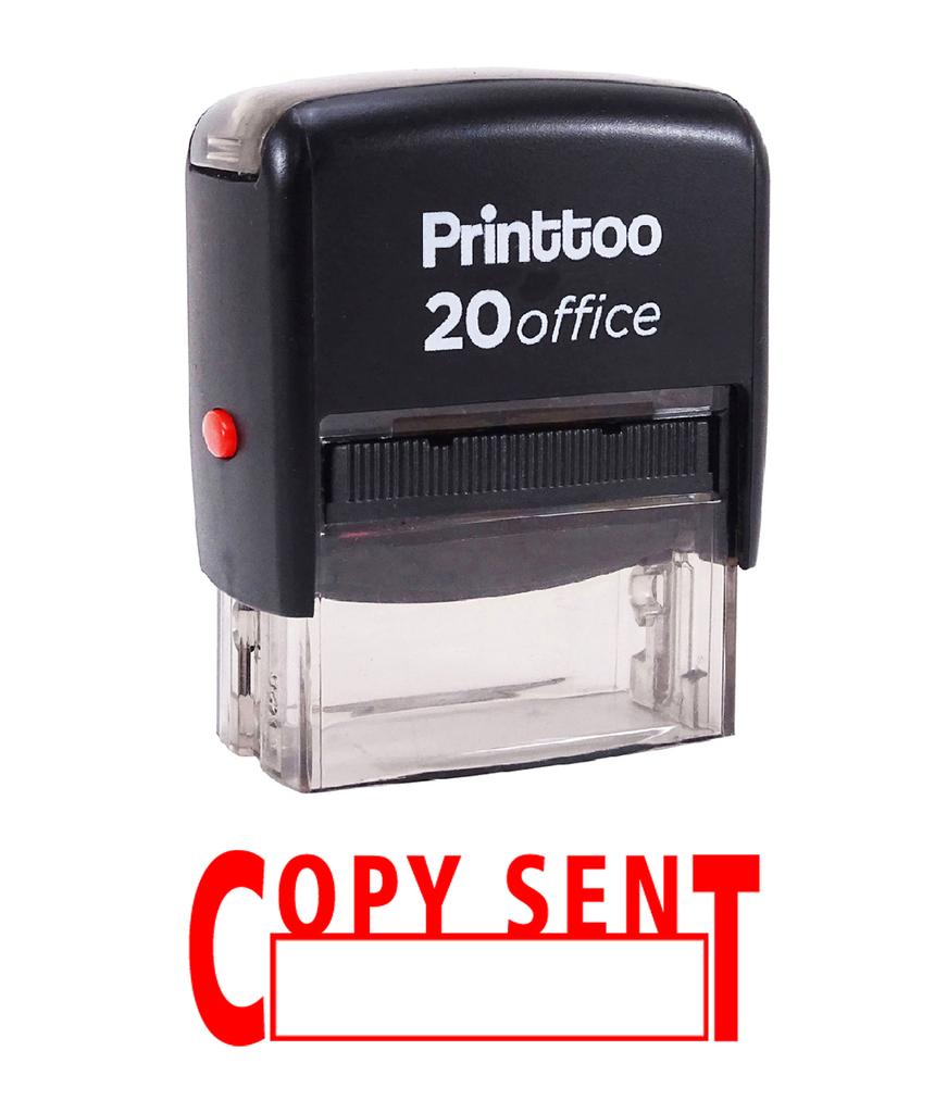 Printtoo COPY SENT Self Inking Rubber Stamp Office Stationary Custom