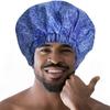 Waterproof Double Layer Bath Cap Anti-Fouling Shampoo Cap Print Hat Shower Cap  Swimming
