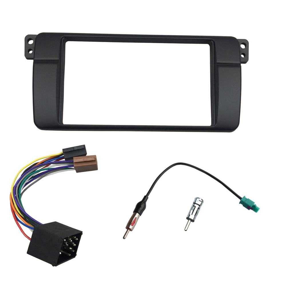 One or Double Din Radio Fascias for BMW 3 Series E46 1998-2005 DVD Stereo Panel Dash Mount Refitting Trim Kit Frame CD Bezel