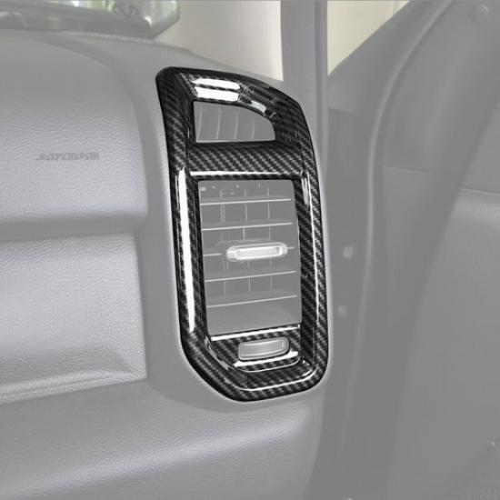 For Dodge Ram 1500 -2025 Carbon Fiber Front Side Air Vent Outlet Cover Trim