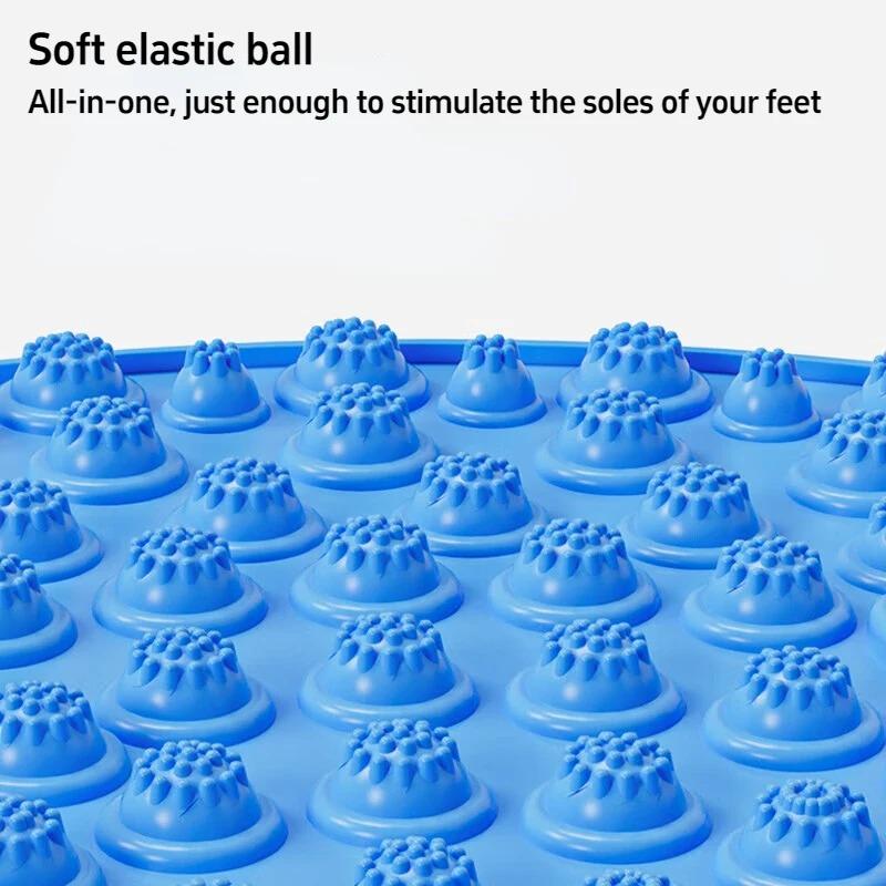 Пальцевый пресс Массажная доска для ног для домашнего использования Бамбуковая доска для ходьбы с пальцами Толстая круглая массажная подушка для ног