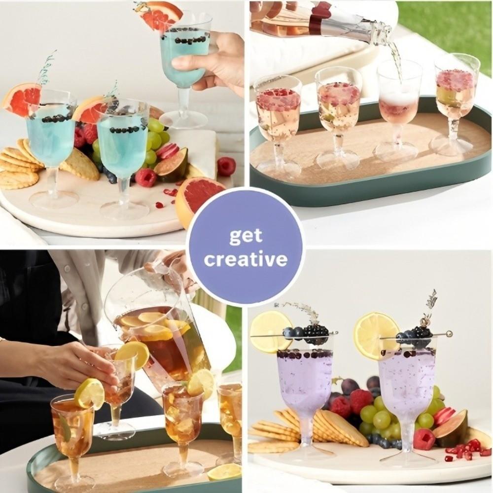 25 шт. Небьющиеся одноразовые бокалы для вина 6 унций бокал для шампанского пластиковые бокалы для маргариты банкет