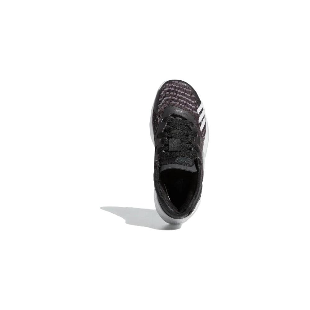 adidas ДОН. Номер 4 Износостойкие кроссовки средней высоты для баскетбола Детские Черно-белые Дети Возраст 3-7 лет GW9014