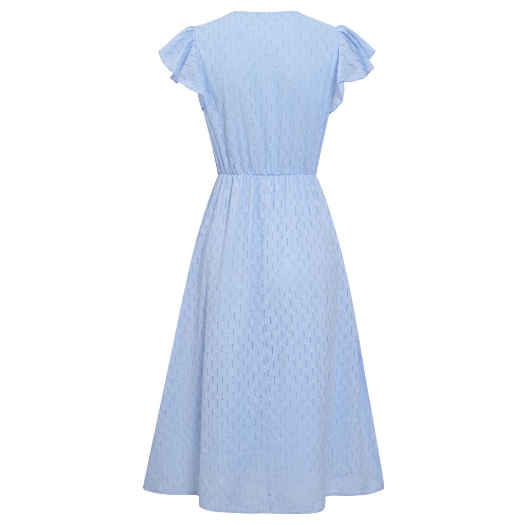 Женское весеннее однотонное платье без рукавов с V-образным вырезом, летнее повседневное платье А-силуэта с высокой талией, средней длины, размеры S-XL