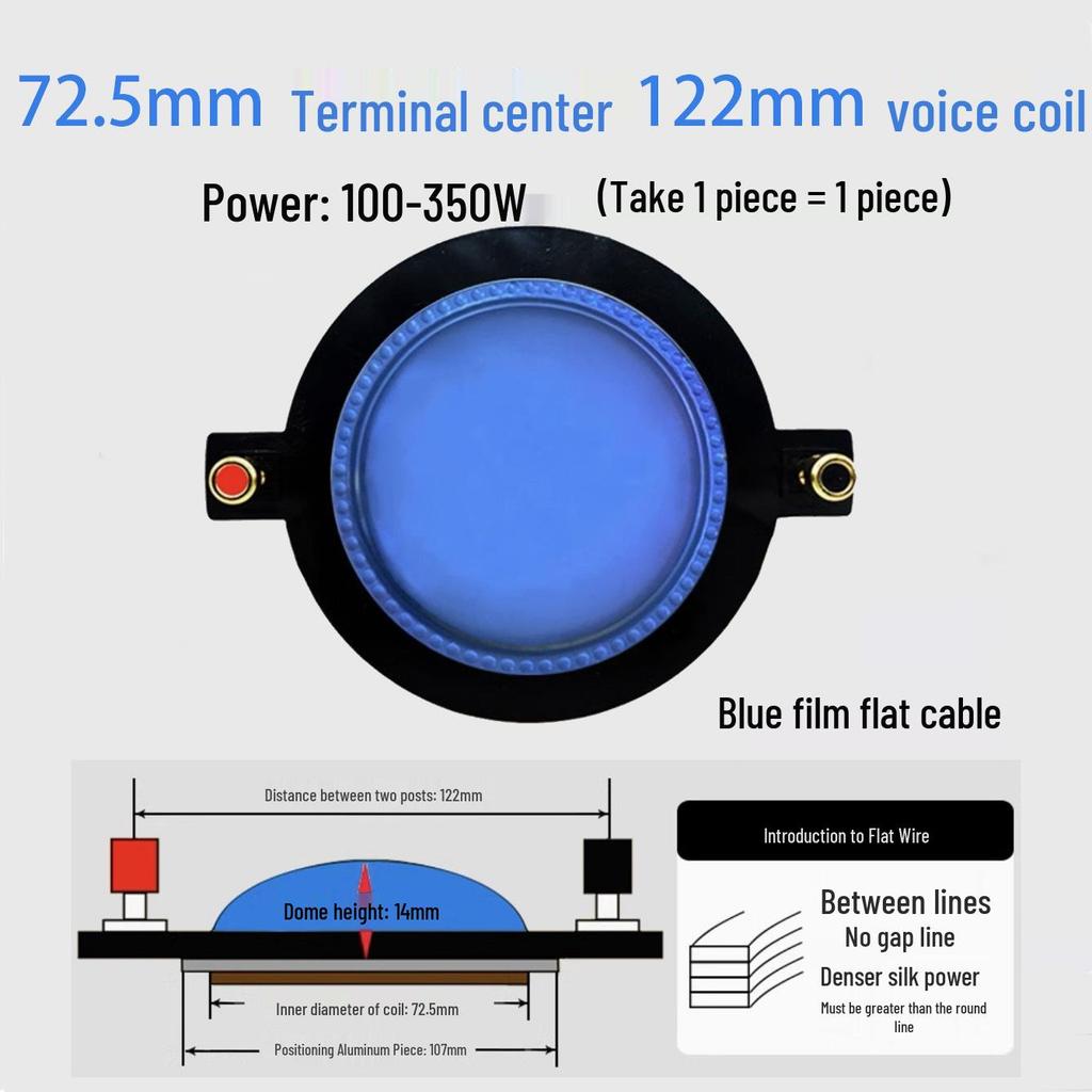 Ремонтные детали для диафрагмы высокочастотного динамика: 25-75 Жила Круглая Плоская Проволока