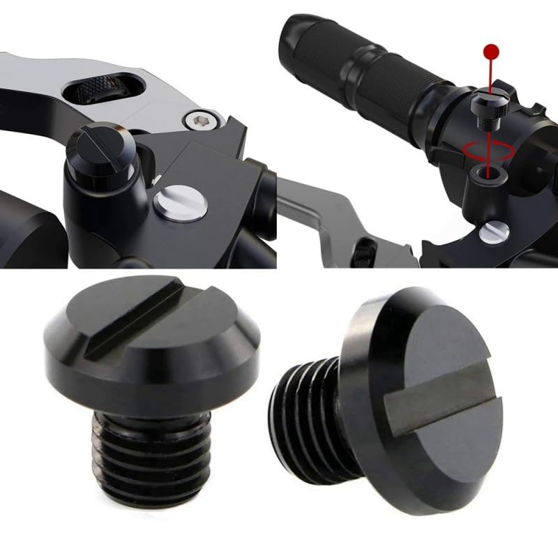 Mirror Hole Cover Caps M10 x 1.25 Positive Screw + Reverse Screw Motorcycle Mirror