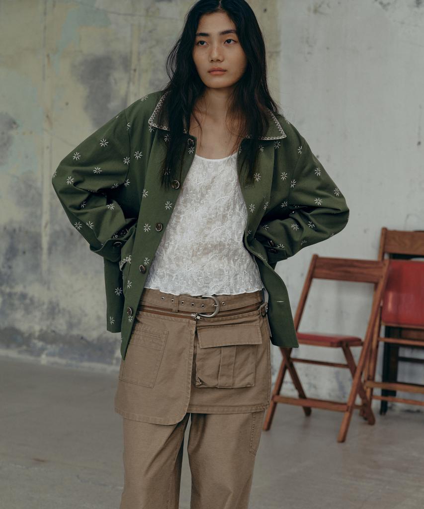 FRITUR Carpenter Work Pants Beige_F243Pt03