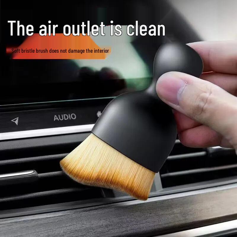 Soft Bristle Vent & Crevice Cleaning Brush for Car Interiors