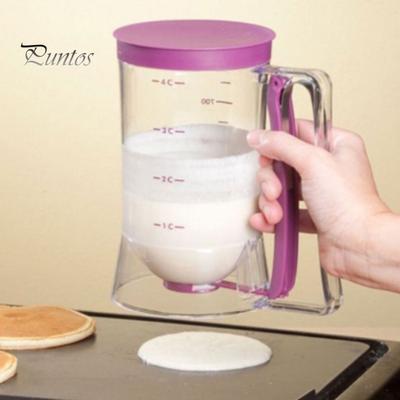 Диспенсер для теста для блинов Не содержит бисфенола-А Дизайн без утечек Легко чистится Точные линии измерения Эргономичная ручка Кухонная утварь для блинов и вафель