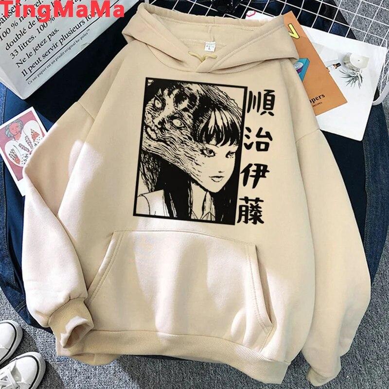 Толстовки с капюшоном Junji Ito Shintaro Kago Tomie унисекс, harajuku, аниме y2k, эстетичная одежда унисекс, одежда унисекс, толстовка унисекс с капюшоном в стиле Харадзюку