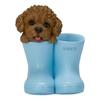 Ubia Toy Poodle Red Boots X 9 X Doll Animal Garden Cute Jar, 9.8 11.5 Cm, Figurine, Ornament, Decor, Realistic, Dog, H24172-1