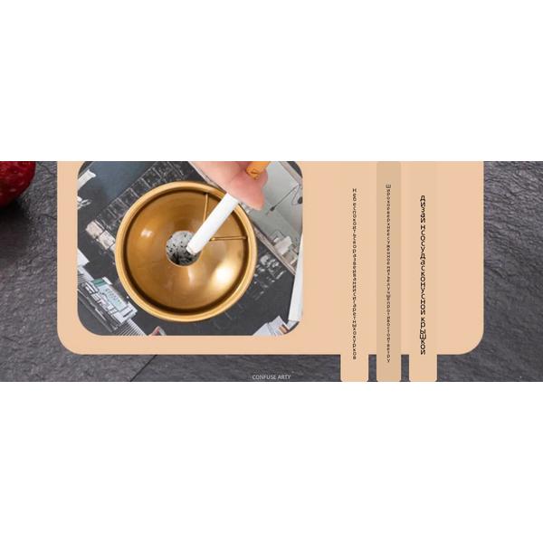 Stainless Steel Car Ashtray | Multi-functional Cover Windproof Design | Creative Metal Auto Accessory