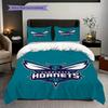 Charlotte Hornets Bold Dynamic Team Spirit Bedding(1 * duvet cover + 2 * pillowcase, without core)Soft and comfortable Bedding set